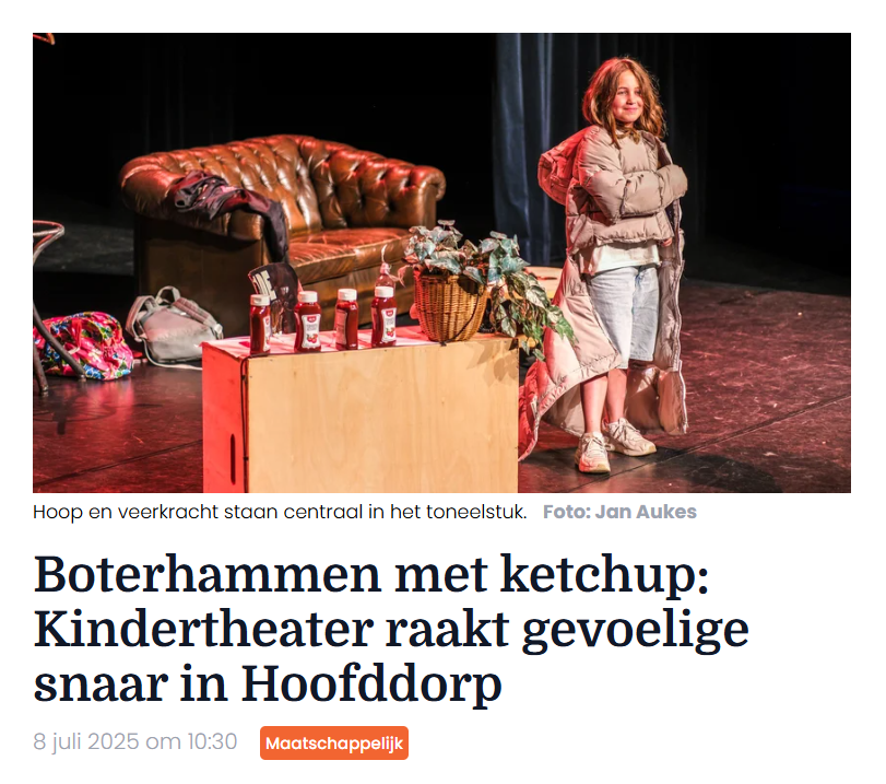 Kindertheater Boterhammen met ketchup!
